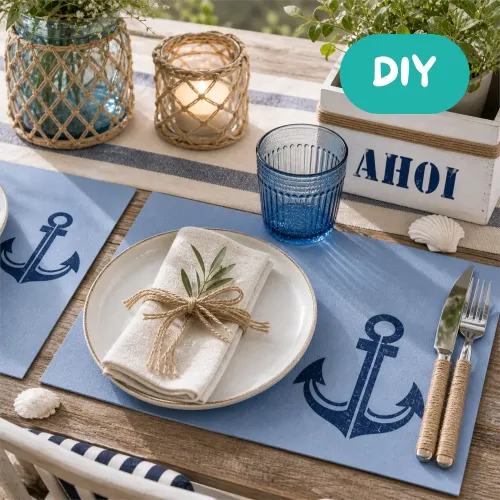 Maritime Tischdeko für Garten und Balkon selbermachen - DIY