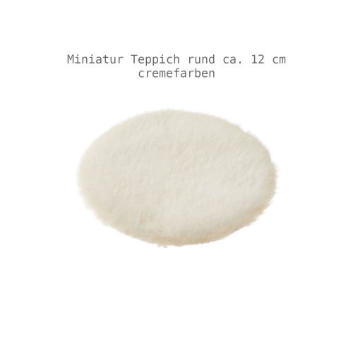 Miniatur-Teppich rund Ø 12 cm