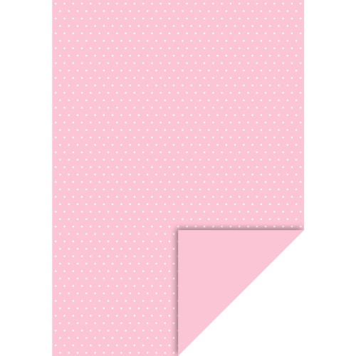 Motivkarton Happy Papers Punkte rosa A4