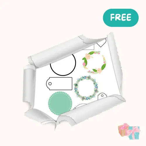 Motivvorlage Geschenkanhänger zum Ausdrucken Gratis