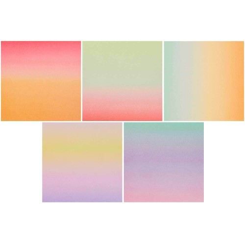 Farben des Paper Poetry Origami Papier Linear Gradient Duo Color