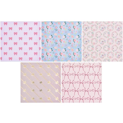 Muster von Origami Papier La Vie en Rose 15x15cm