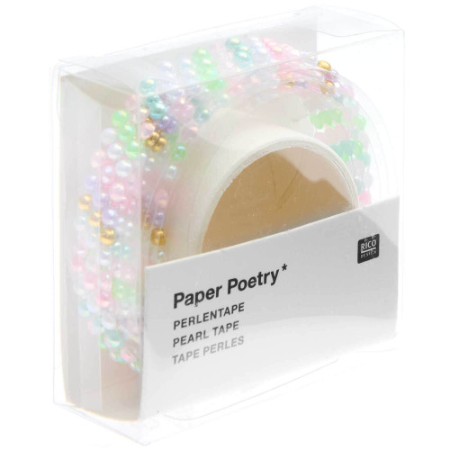 Perlentape Multicolor-Pastell 50 cm