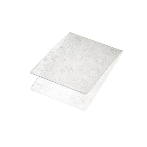 Schablone Schneeflocken zum Prägen