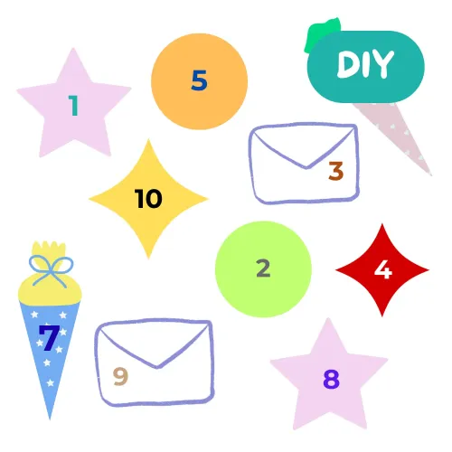Schulstart Countdown basteln - DIY-Idee