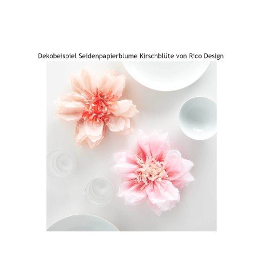 Dekorationsbeispiel Seidenpapierblumen von Rico Design