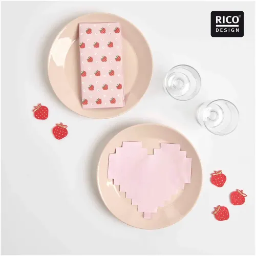 Anwendungsbeispiel Servietten Erdbeeren von Rico Design