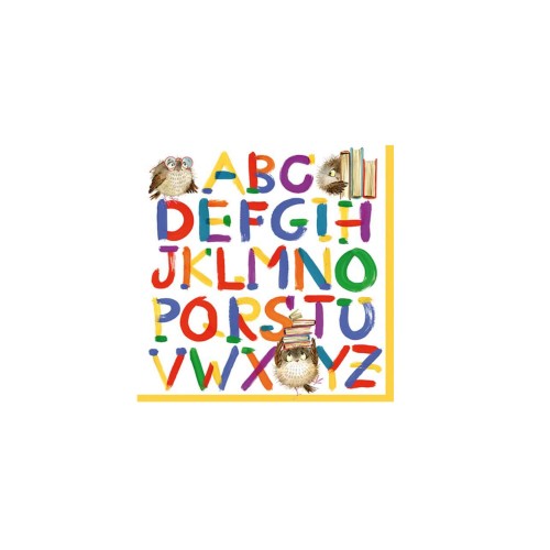 Servietten Colourful Alphabet von JET PAPIER