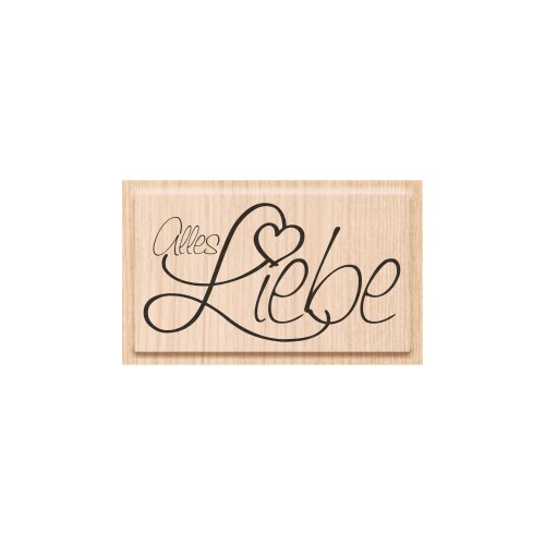 Stempel Alles Liebe Motiv ca. 60×33 mm