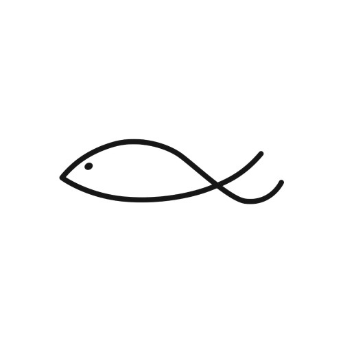 Motivabbildung Stempel „Fisch modern“
