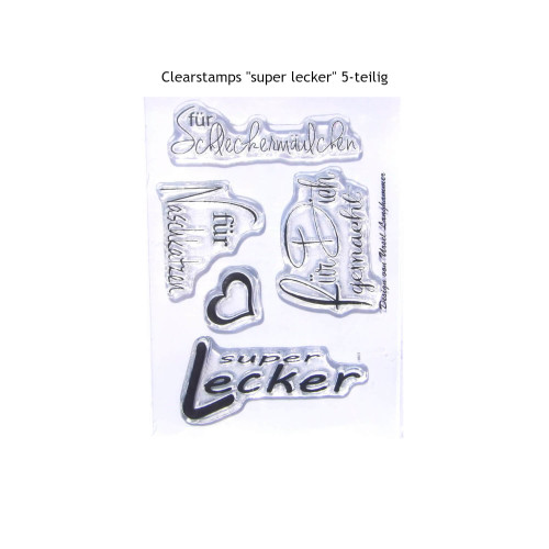 Stempelset super lecker für Naschkatzen 5-teilig