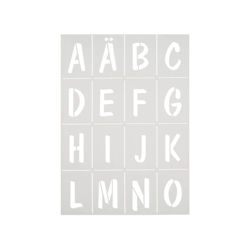 Schablone Alphabeth Großbuchstaben