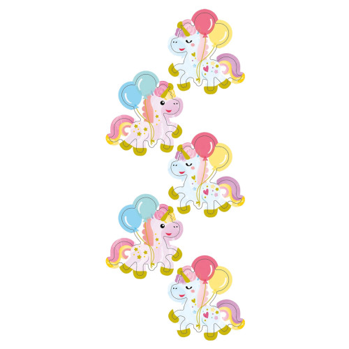 Sticker Einhorn mit Ballons