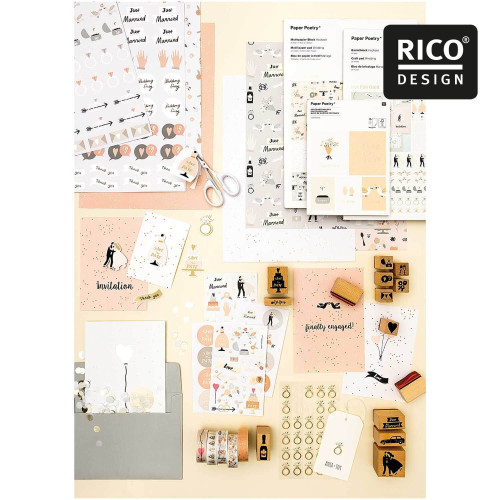 Gestaltungsbeispiele mit Sticker Hochzeit