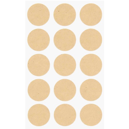 Paper Poetry Kraftpapier Sticker rund