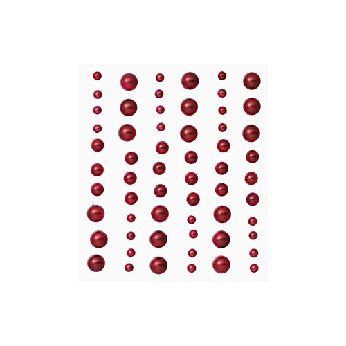 STONY-Sticker Halbperlen bordeaux