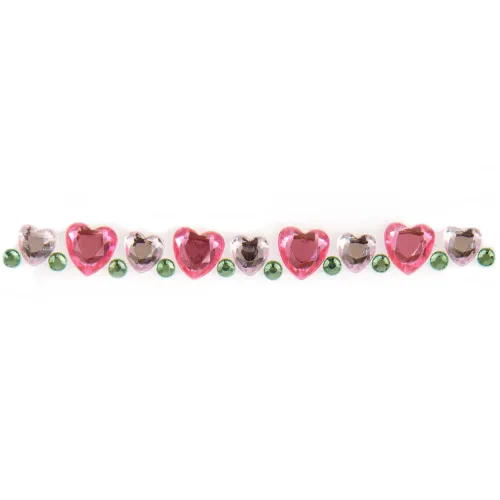 Strass-Tape Herzen Pastell-Rot Detailansicht Motive