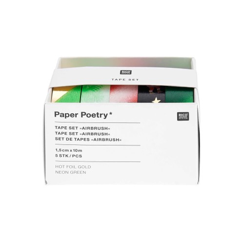 Paper Poetry Tape Set Airbrush Christmas Rocks
