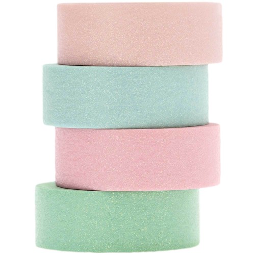 Tape Set Glitter Pastellfarben 4 Rollen