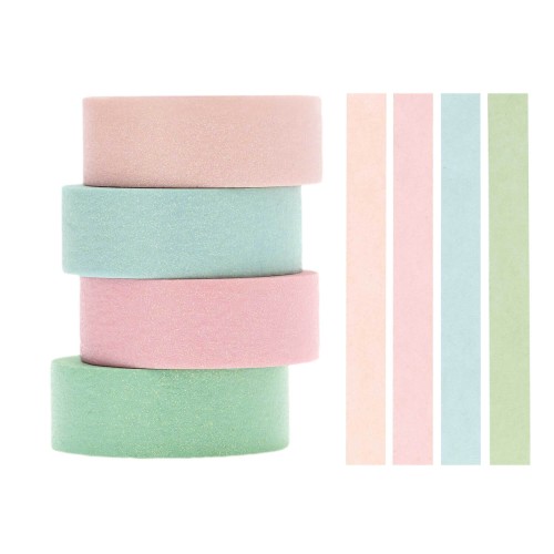 Tape Set Glitter pastell von Rico Design