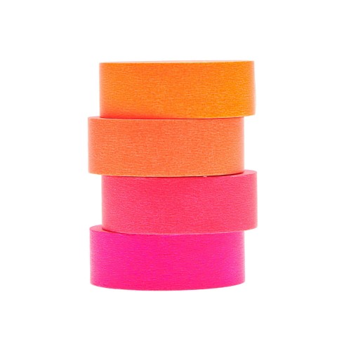 Tape Set neon Rottöne 4-teilig
