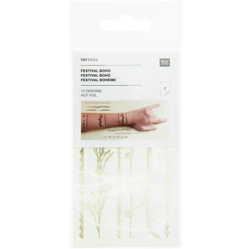 Tattoo-Set Festival Boho 12-teilig 