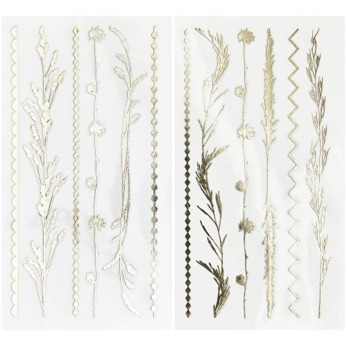 Motivabbildungen von Tattoo-Set Festival Boho 12-teilig 