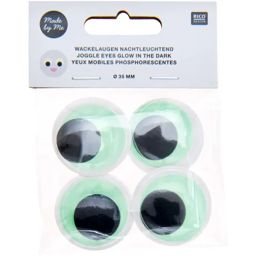 große Wackelaugen nachtleuchtend Rico Design
