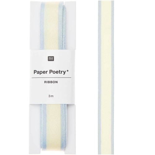 Paper Poetry Webband Duo Streifen gelb/salbei