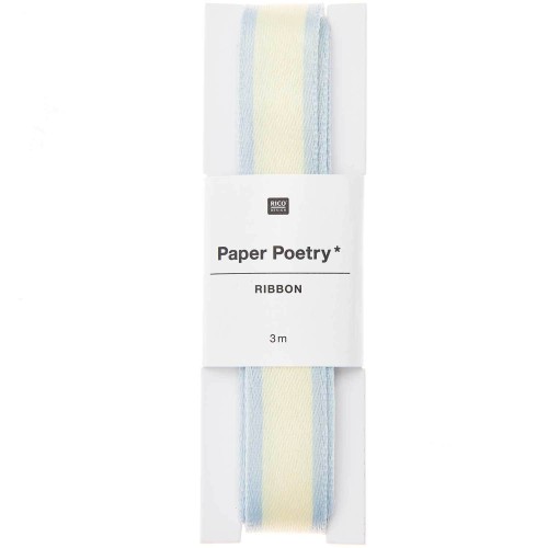 Paper Poetry Webband Duo Streifen gelb/salbei von Rico Design