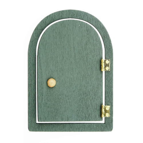 Runde Wichteltür dunkelgrün