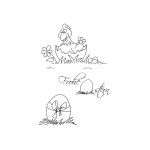 Clearstamps Frohe Ostern Osternester von efco