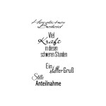 Clearstamps Stille Anteilnahme