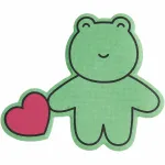 Haftnotizen Frosch im Bastelshop AmOlenDiek