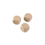 Drei Blanko Holzwürfel aus Buchenholz zum Bemalen und Bekleben, je ca. 30 mm