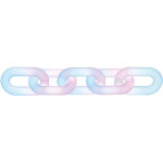 itoshii Kettenglieder matt pink-blau