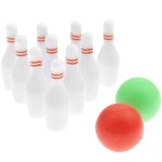 Miniatur Bowling Set 12teilig von Rico Design