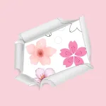 Motivvorlage Kirschblüten - PDF gratis ausdrucken