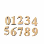 PappArt Zahlen 40 x 1 mm - Zahlen aus Pappe