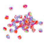 Pompons regenbogenfarben pastell
