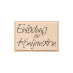 Stempel Einladung zur Konfirmation 68 x 42 mm