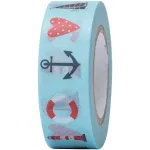 Tape maritim mit Leuchtturm und Anker