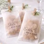 Gastgeschenk-Tütchen mit Stempel verzieren