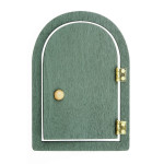 Runde Wichteltür dunkelgrün