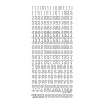 Zahlensticker goldfarben Zahlen 0-9