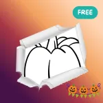 Blanko-Kürbis-Motivvorlagen zum Ausdrucken, Ausmalen und Ausschneiden für kreative Herbst- und Halloween-Basteleien.